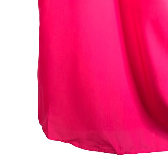 ASTR The Label Mini Dress Womens Size Petite Hot Pink Off Shoulder Tie Strap - Picture 5 of 10